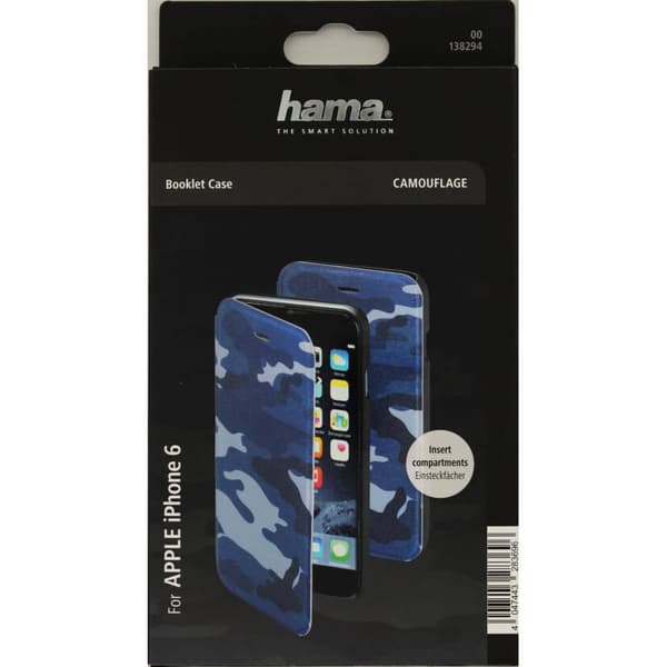 HAMA Lompakkokotelo DesignLine iPhone6/6S -naamiointisininen