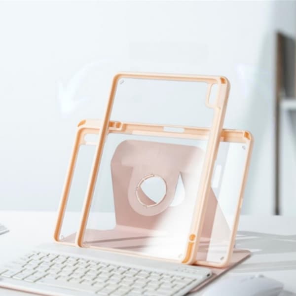 360° Roterande Bluetooth Tangentbordsfodral Kompatibelt med Huawei MatePad Air 12 - Rosa