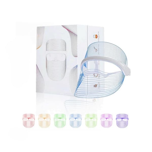 7-Color LED Ljusterapi Ansiktsmask för Hudföryngring och Reparation
