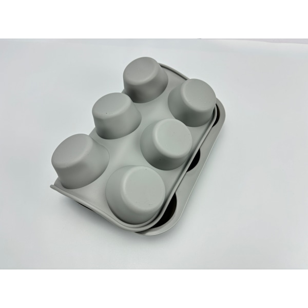 Silikonkakform -  Muffinsform med 12 koppar Grey Grey