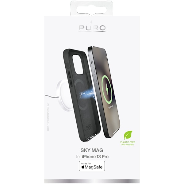 iPhone 13 Pro SKYMAG Cover Leather Look, Black