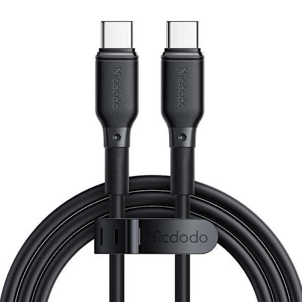 GaN Mcdodo CH-1543 nätverksladdare, 2x USB-C, 1x USB, 67W + USB-C till USB-C 2m kabel (svart)