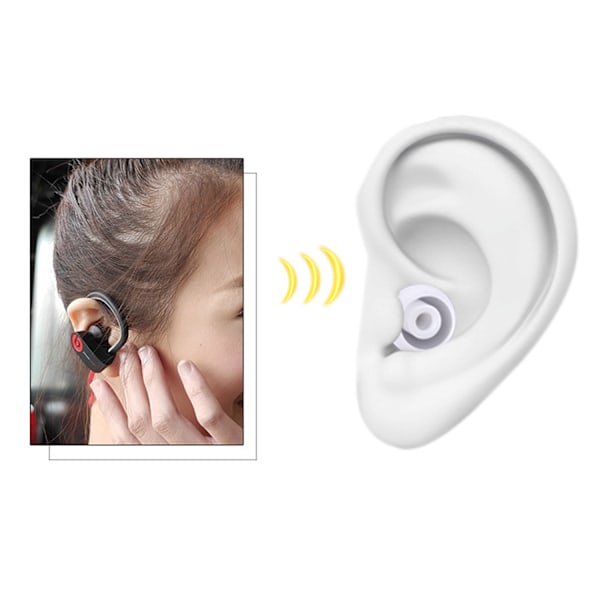 Ørepropper 3,8 mm Beats Powerbeats Pro/Powerbeats 3/Powerbeats 4 Sort