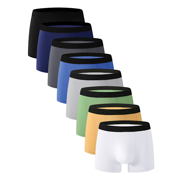 Boxershorts för män, säker och stödjande passform 8-pack Flerfärgad S