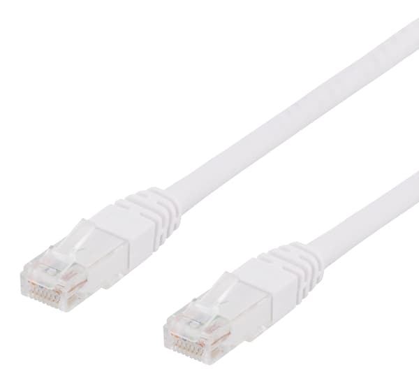 U/UTP Cat6 patch cable, LSZH, 2m, white