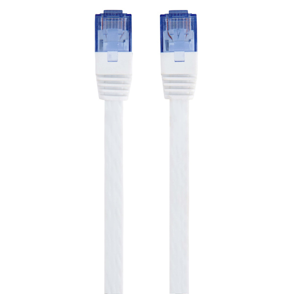 HAMA Kabel Nätverk CAT6 UTP Flat Vit 10m