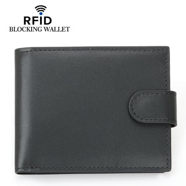 Tyylikäs RFID-suojattu solkilompakko - aitoa nahkaa