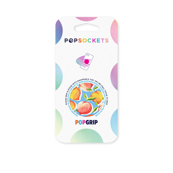 POPSOCKETS Just Peachy Gloss Avtagbart Grip med Ställfunktion