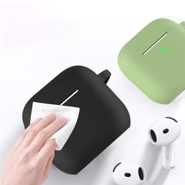 Silicone Protective Case with Hand Strap kompatibelt med AirPods 3rd Gen - Black