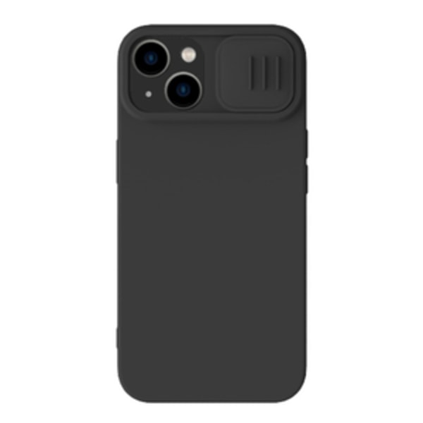Nillkin CamShield Silky Silikone Cover til iPhone 15 Plus (sort)