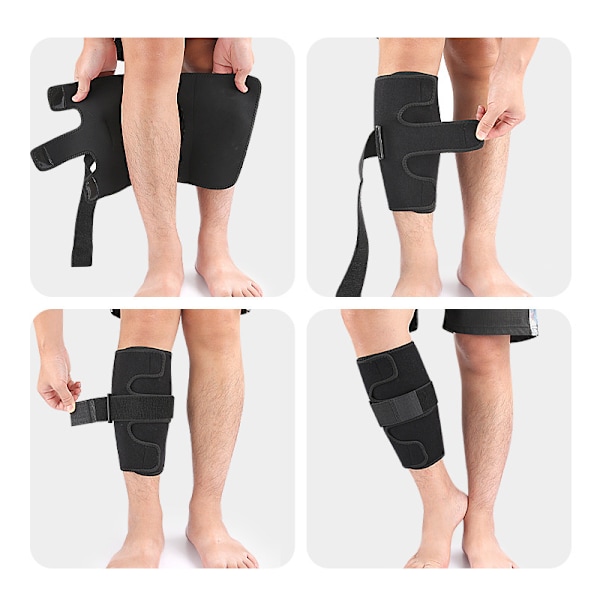 Sports Compression Leg Sleeve Brace -tuki Musta