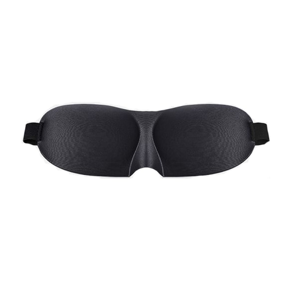3D Sleep Eye Eye Mask matkoille ja kotiin Musta