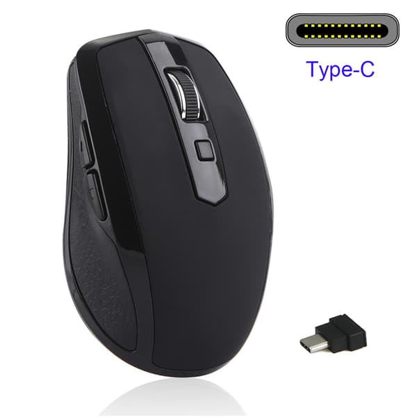 Tyst trådlös USB-mus - Ergonomisk design och exakt spårning