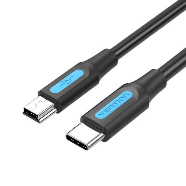 USB-C 2.0 till Mini-B-kabel Vention COWBF 2A 1m svart