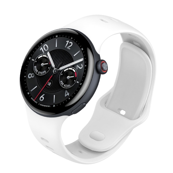 Snyggt silikonarmband för Vivo Watch 5 Vit