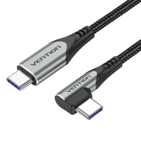 Vention TAKHF USB-C till USB-C 5A vinkelkabel (grå)