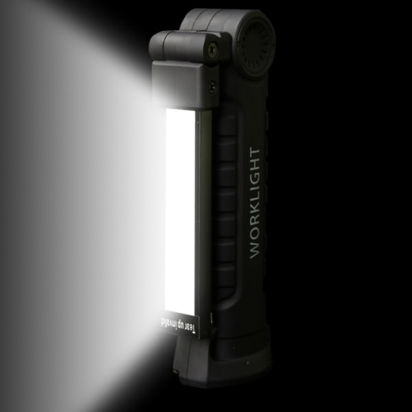 LED arbetslampor USB uppladdningsbar ficklampa utan rött ljus Grå