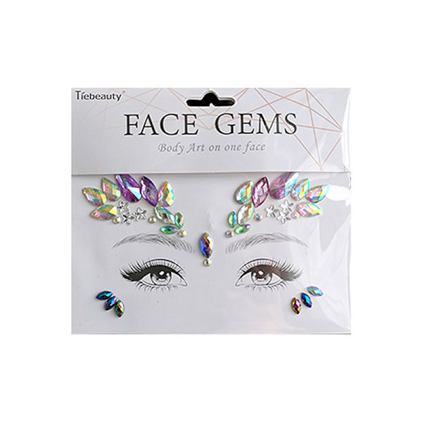 Face Jewels Makeup Stickers Flerfärgad
