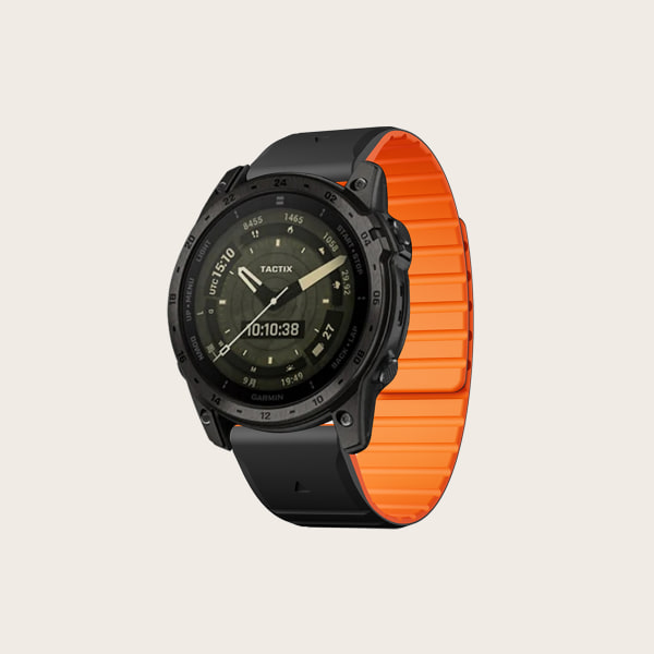 Magnetiskt klockband i silikon för Garmin 22 mm klockband Orange