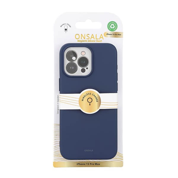 Mobilskal Silikon MagSeries Dark Blue - iPhone 15 Pro Max