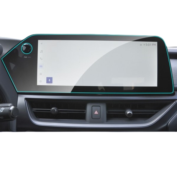 Hærdet skærmbeskytter til Lexus UX bilnavigation