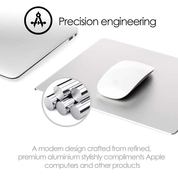 Musmatta Premium Aluminium Rektangulär Silver