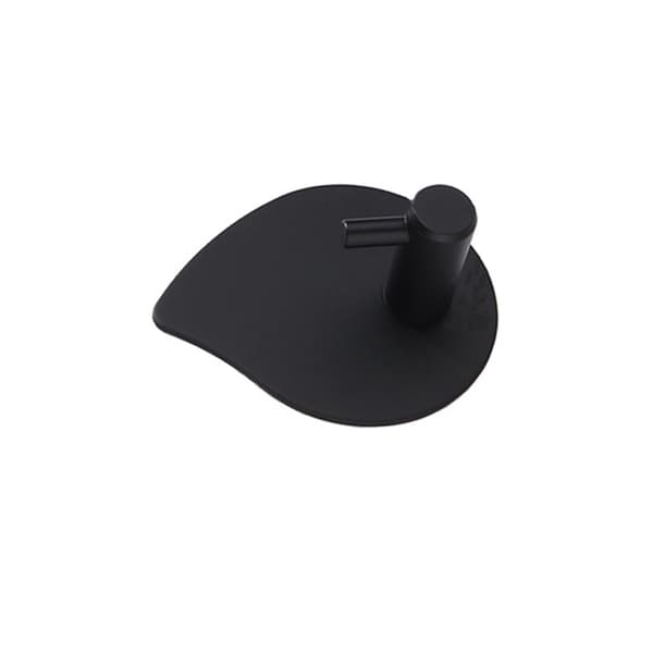 Tunga självhäftande krokar Black Black