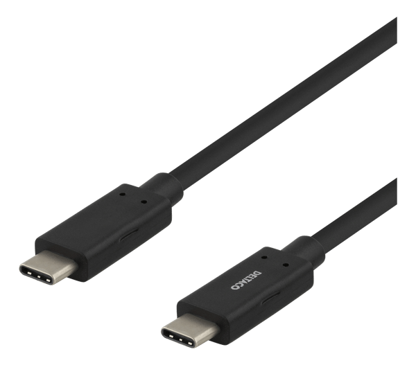 USB-C to USB-C cable, 1m, 3A, USB 3.1 Gen, E-Marker, black