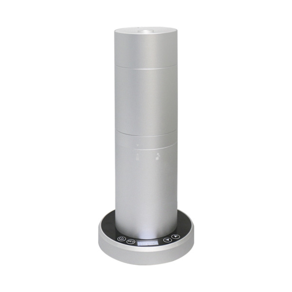 Vertikal Bluetooth & WiFi Smart Eterisk Oljediffusor - Silver, EU-kontakt, Tyst Aromaterapi och Stor Yta Diffusion