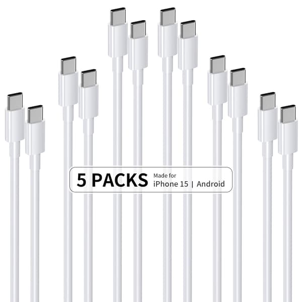 5 kpl 2M CTO C -datakaapeli, PD60W pikalatauskaapeli 5-pack M M