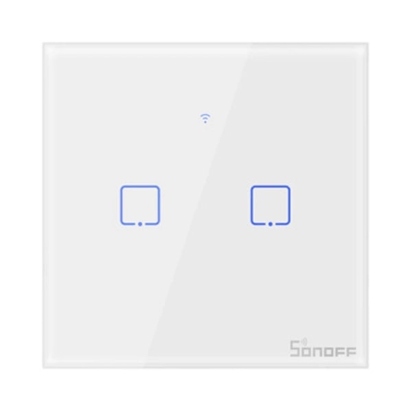 Smart Switch WiFi + RF 433 Sonoff T1 EU TX (2-kanals)