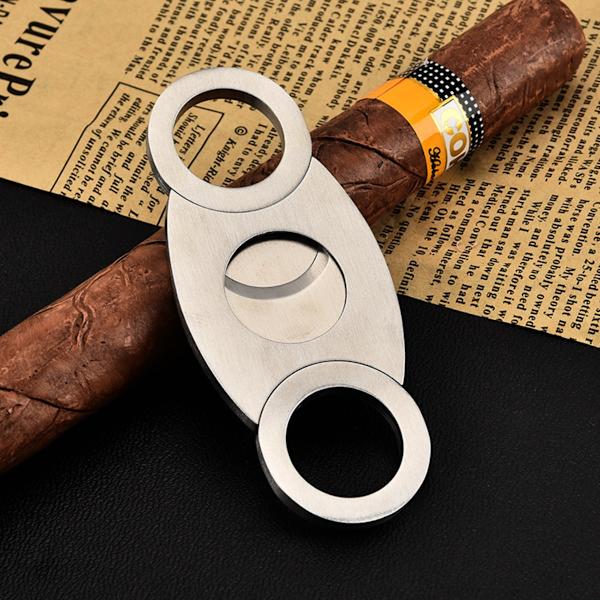 Bærbar Fingerring Cigar Kutter i Rustfrit Stål - Skarp og Ergonomisk