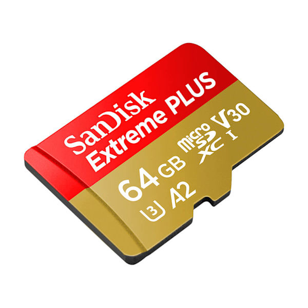 MicroSDXC Extreme Plus 64GB 200MB/s A2 C10 V30 UHS-I
