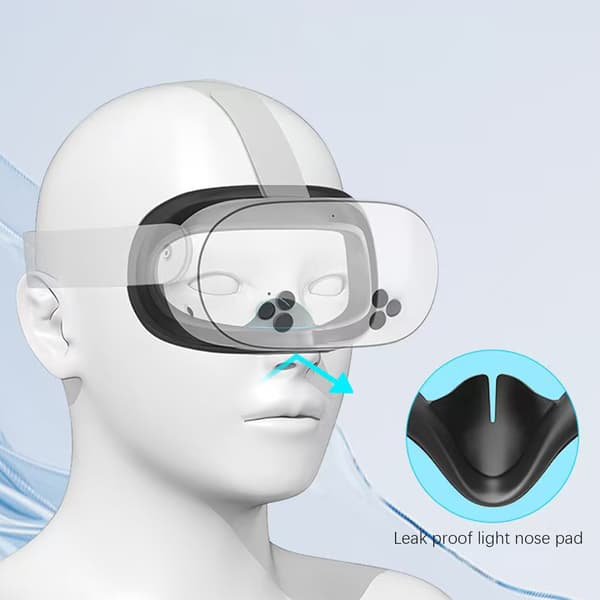 Silikoneansigtmaske til Meta Quest 3S Grey Grey