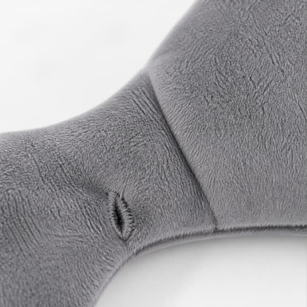 Viktad sovmask i mjuk polyester med glaspärlefyllning Grey Grey