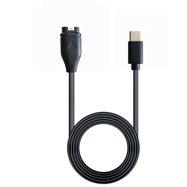 INF USB-C Smartwatch ladekabel Garmin Fenix 5 / 5X / 5S / 6 / 6X / 6S Sort