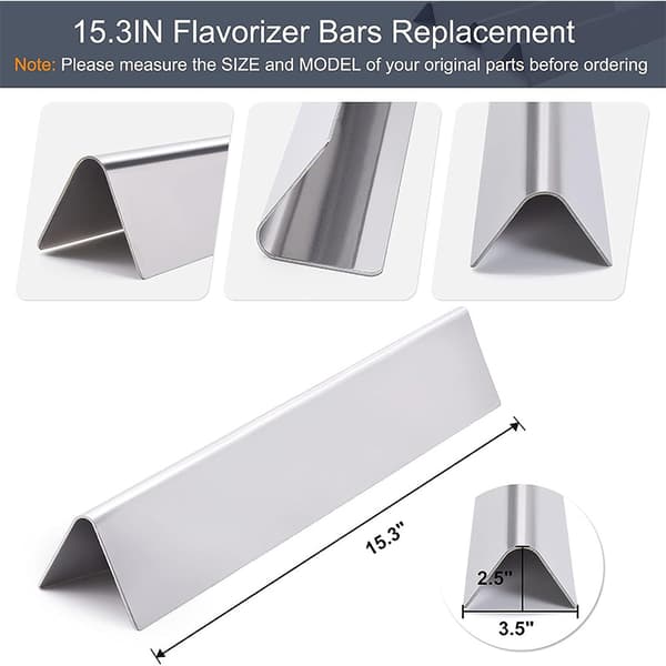 Värmeplattor för Weber Spirit 200 Series - 3-pack, Silver