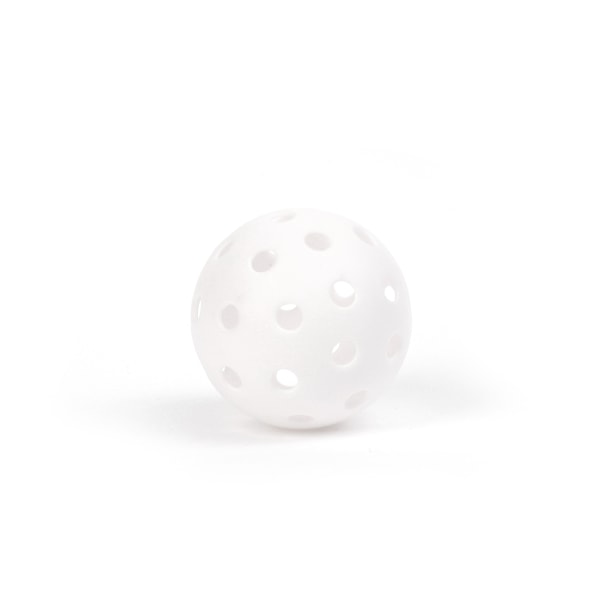 Picklebollar, set med 6, 40-håls picklebollar 74 mm Vit