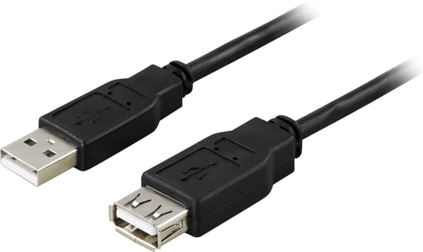 USB 2.0 cable Type A male - Type A female 0.2m, black