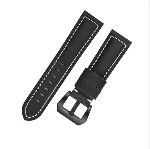 Aito nahkaranneke Black 24 mm Black 24 mm