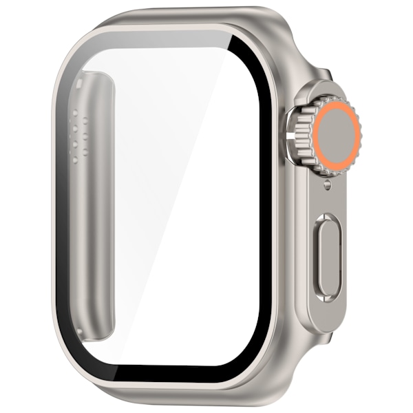 Skyddsfodral för Apple Watch - Hård PC & Härdat Glas Silver 42 mm