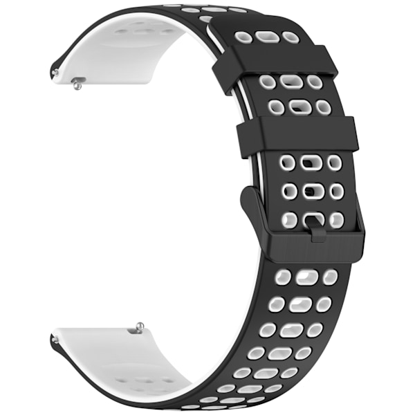 Silikonerem til ur 22 mm - Til Huawei Watch GT5, Keep Watch Pilot1 Sort hvid