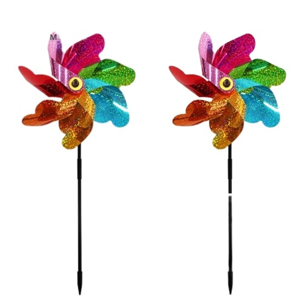 Reflekterande Vindsnurra / Fågelskrämma - 2 pack Flerfärgad