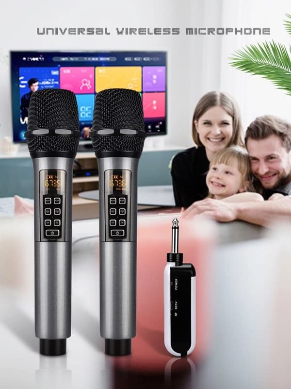 Stemmemikrofonkonference Mikrofon Karaokemikrofon engelsk version Black Black