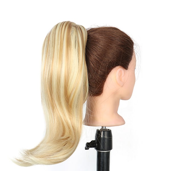 Ponytail Extension Vit + guld