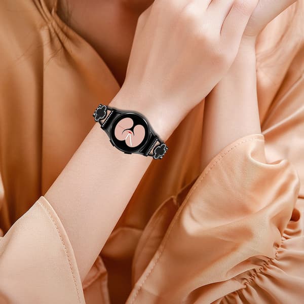 Ranneke Samsung Galaxy Watch 4/5/6 -kellolle Black Black