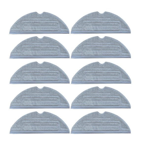 INF 10-pack moppdynor för Roborock S7/S7 Plus/S7 MaxV/S7 MaxV Ultra Grå