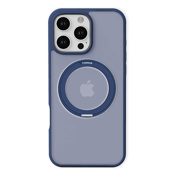 Torras Ostand Pro Fodral för iPhone 16 ProMax (blå)