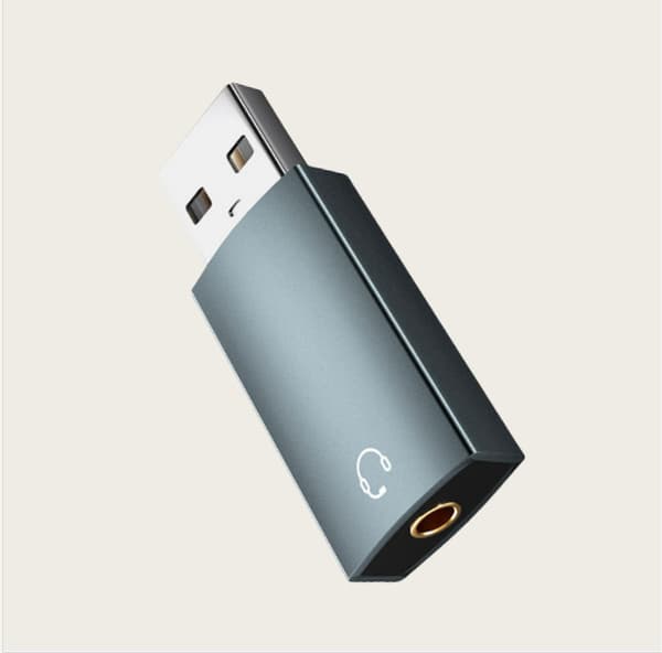 USB-C til 3,5 mm hovedtelefonstikadapter