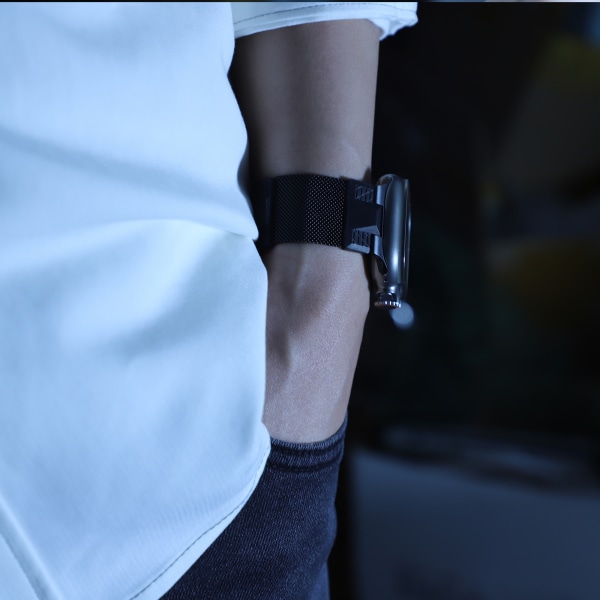 Rustfrit stålurrem til Apple Watch 42/44/45/49 mm Sort